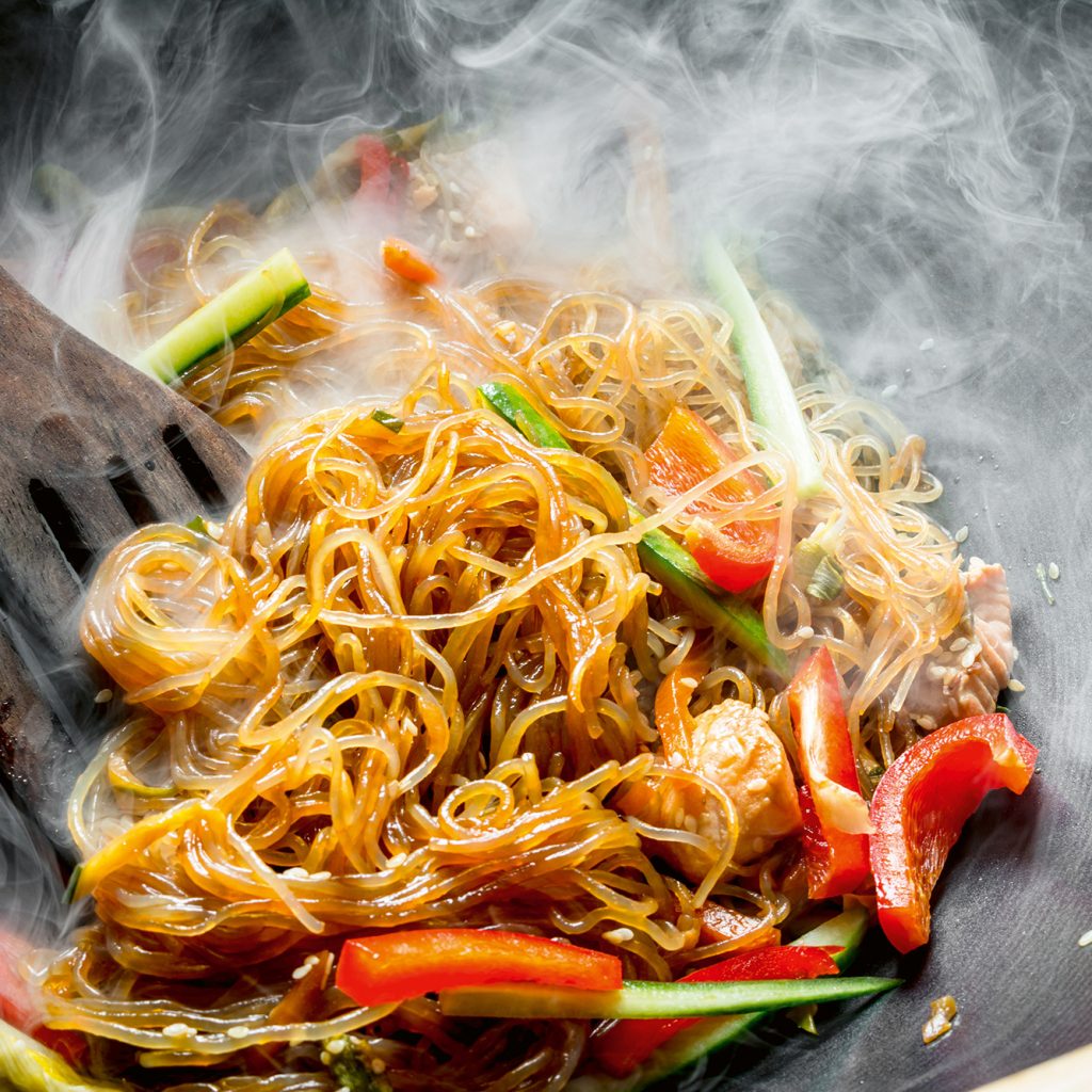 gebratene Glasnudeln